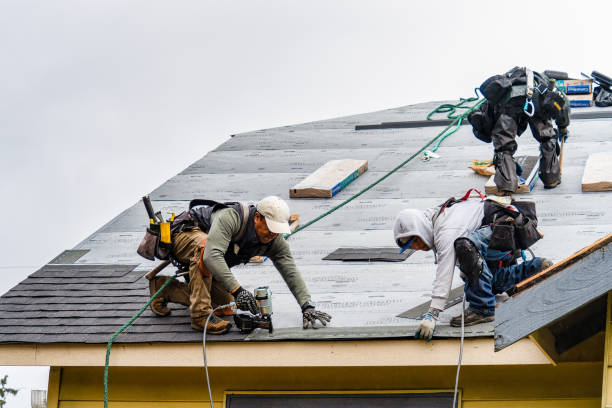 Professional Gutter Installation technician working in Mondamin, IA